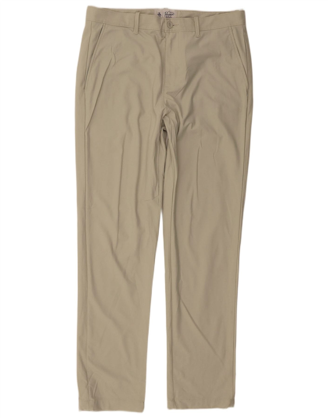 Penguin Herre Slim Chino Bukser W34 L32 Grøn Polyester