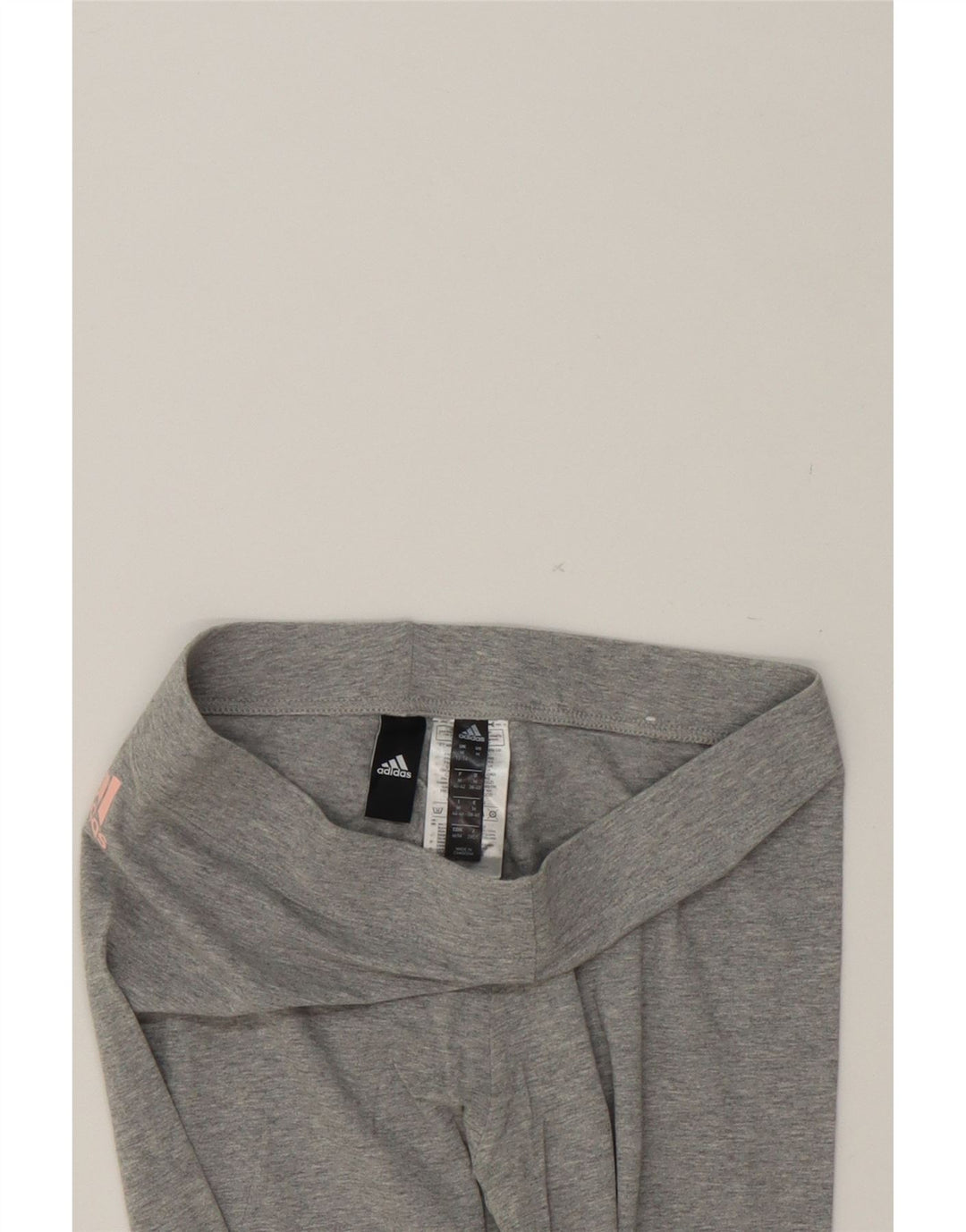 ADIDAS Womens Graphic Leggings UK 12/14 Medium  Grey Cotton Vintage Adidas and Second-Hand Adidas from Messina Hembry 