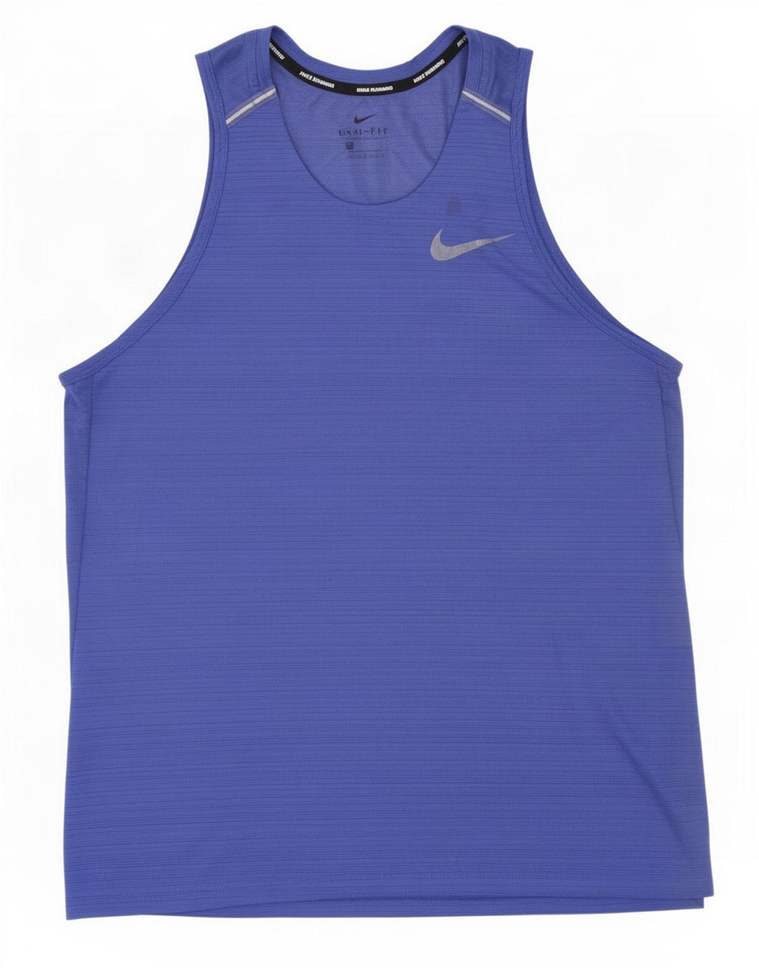 Nike Herre Dri Fit Vest Top Large Blue Pinstripe Polyester