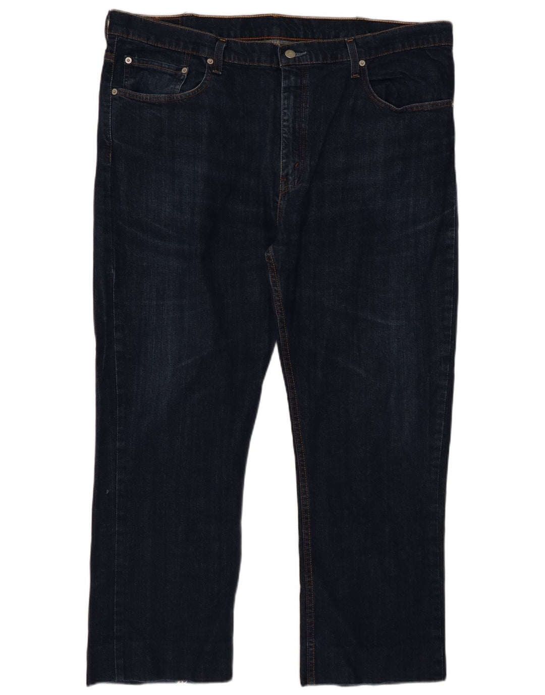 LEVI'S Herre 752 Straight Jeans W42 L28 Marineblå Bomuld
