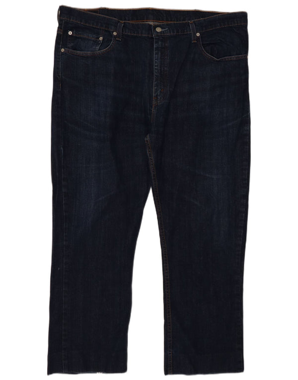 LEVI'S Herre 752 Straight Jeans W42 L28 Marineblå Bomuld