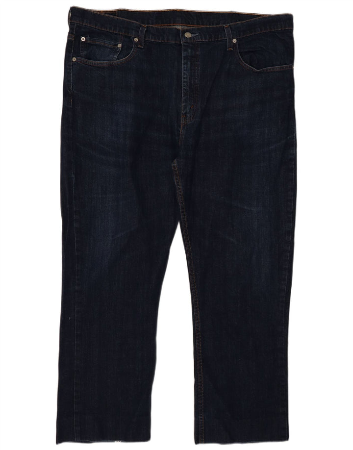 LEVI'S Herre 752 Straight Jeans W42 L28 Marineblå Bomuld