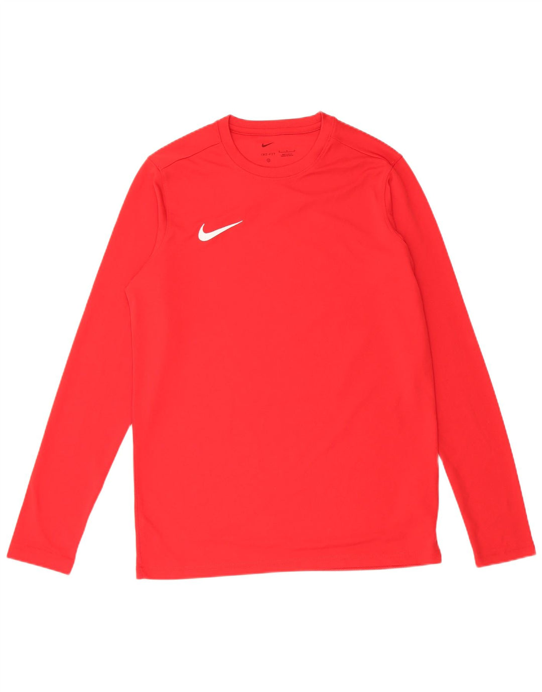 Nike Herre Dri Fit Top Langærmet Medium Rød Polyester