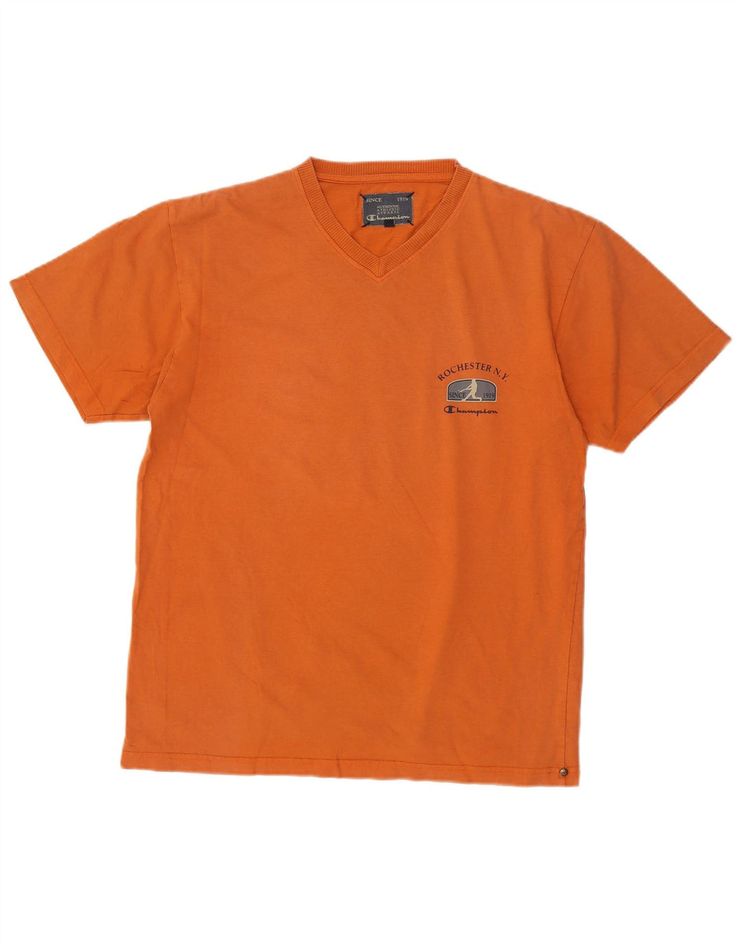 Champion Herre T-Shirt Top Stor Orange Bomuld