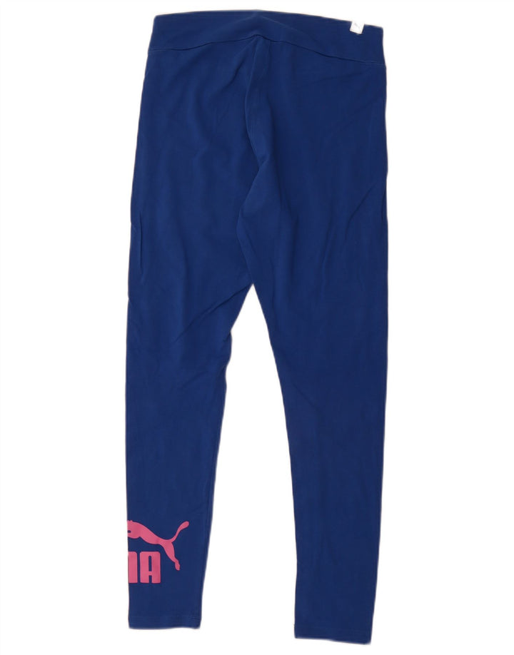 Puma Grafiske Leggings til kvinder UK 12 Medium Blue