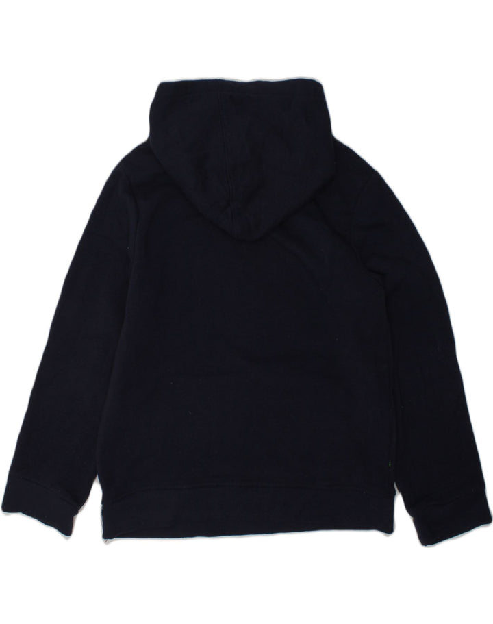 FILA Boys Graphic Hoodie Jumper 10-11 Years Medium  Navy Blue Polyester | Vintage Fila | Thrift | Second-Hand Fila | Used Clothing | Messina Hembry 