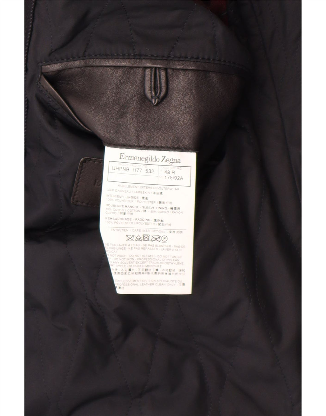 Ermenegildo Zegna Herre 2 Button Blazer Jacket IT 48 Medium Navy Blue Classi