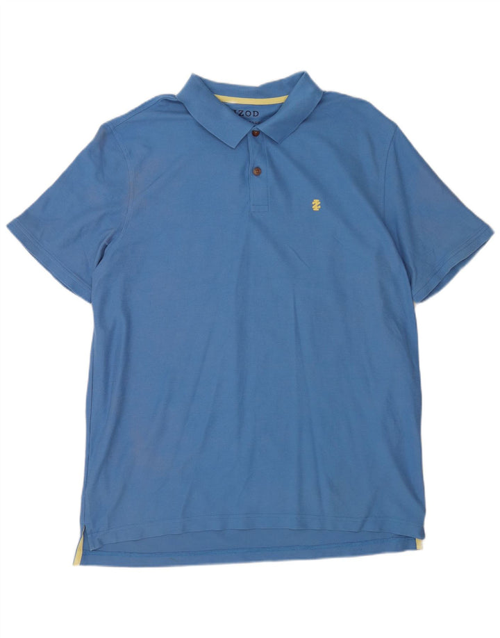 Izod Polo Shirt til mænd XL Blå Bomuld