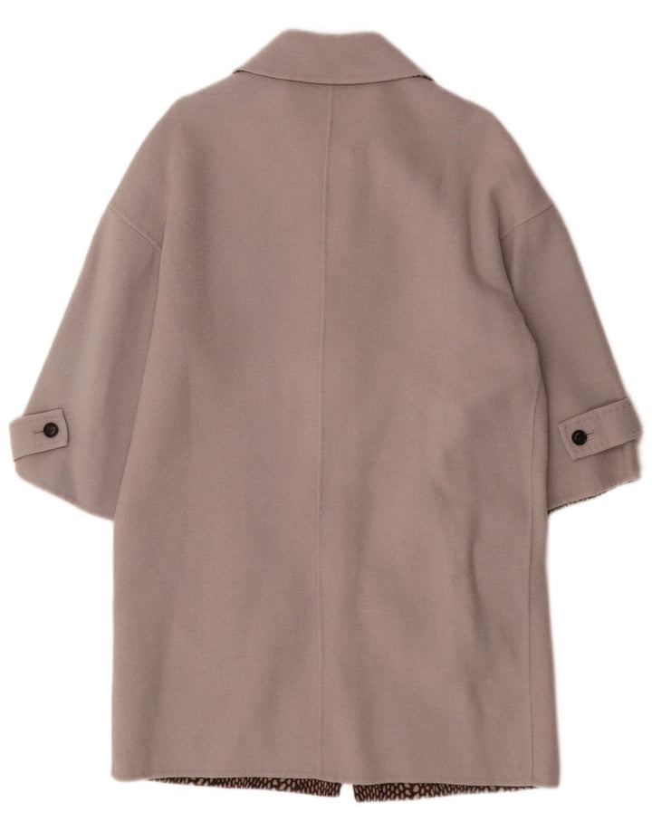 VINTAGE Dameoverfrakke UK 14 Large Grå