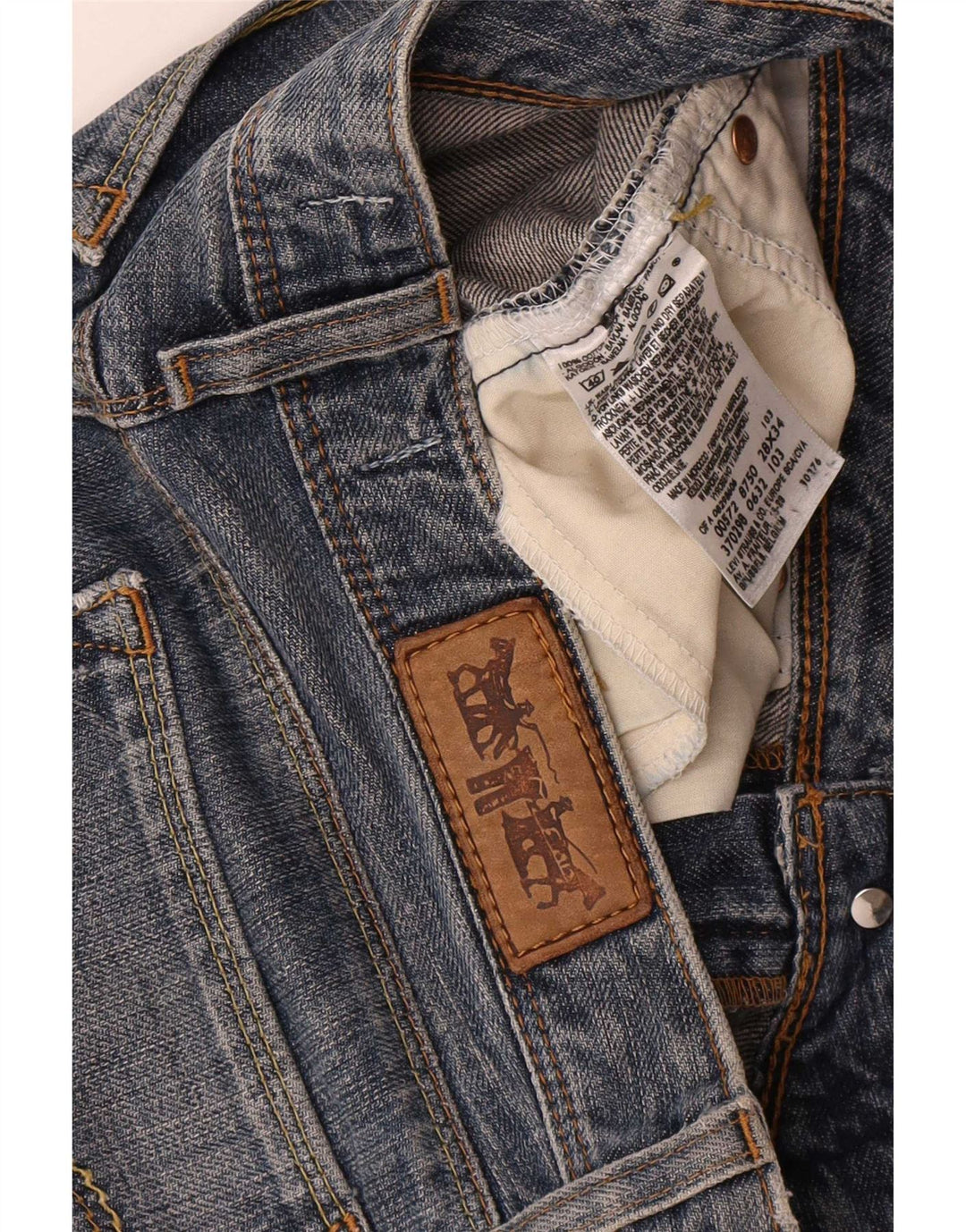 Levi's Dame 572 Bootcut Jeans W28 L34 Blå Bomuld