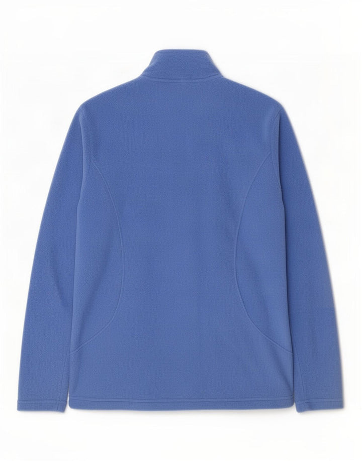 Marks & Spencer Fleecejakke til kvinder UK 12 Medium Blue Polyester