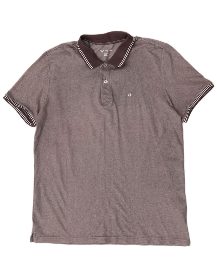 Champion Herre Easy Fit Polo Shirt Large Grå