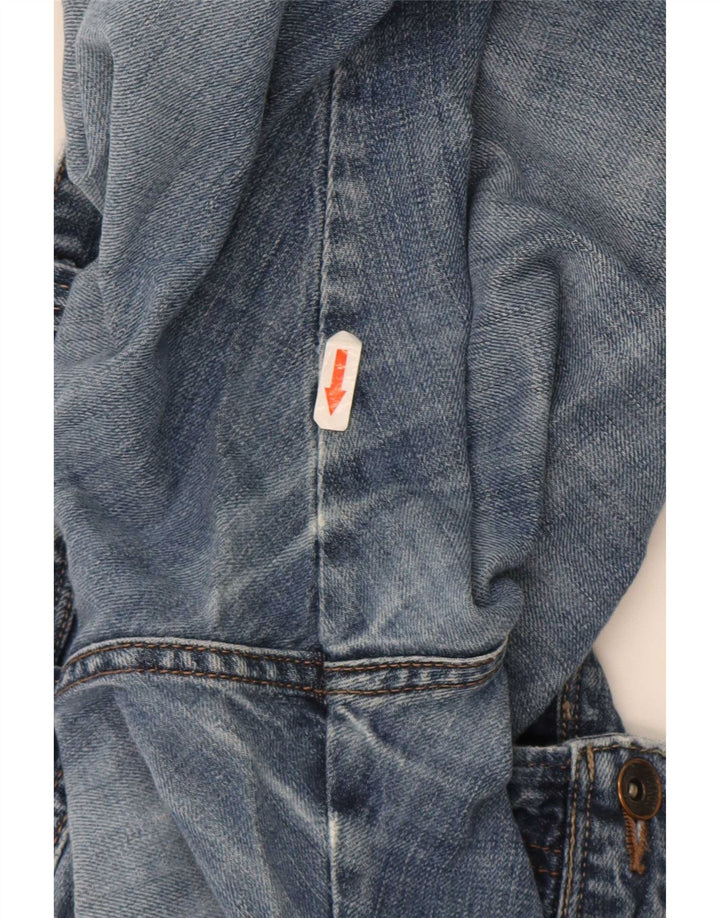 Wrangler Herre Clyde Straight Jeans W36 L30 Blå Bomuld