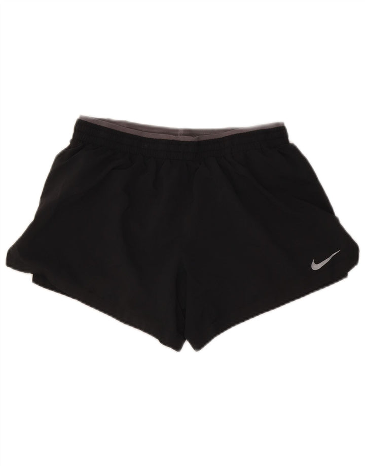 Nike Dame Dri Fit sportsshorts UK 10 Small Grå Polyester
