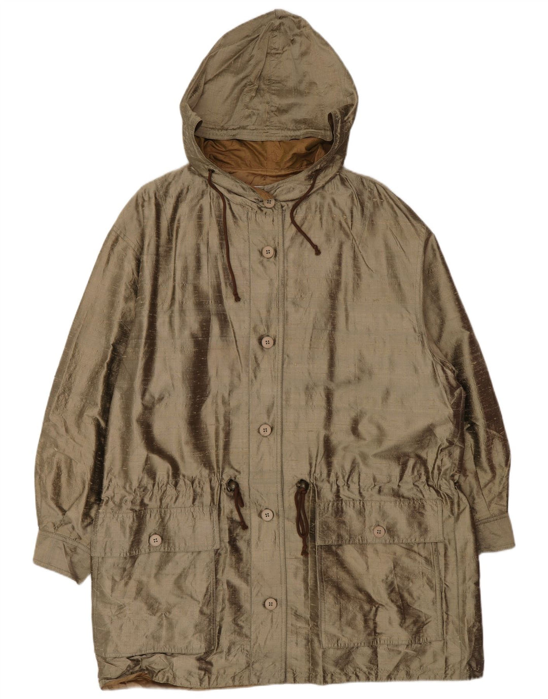 OLIVER BY VALENTINO Oversized hætteoverfrakke til kvinder IT 44 Medium Beige