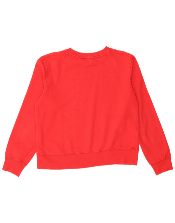 Zara Sweatshirt Jumper UK 14 Medium Rød Bomuld