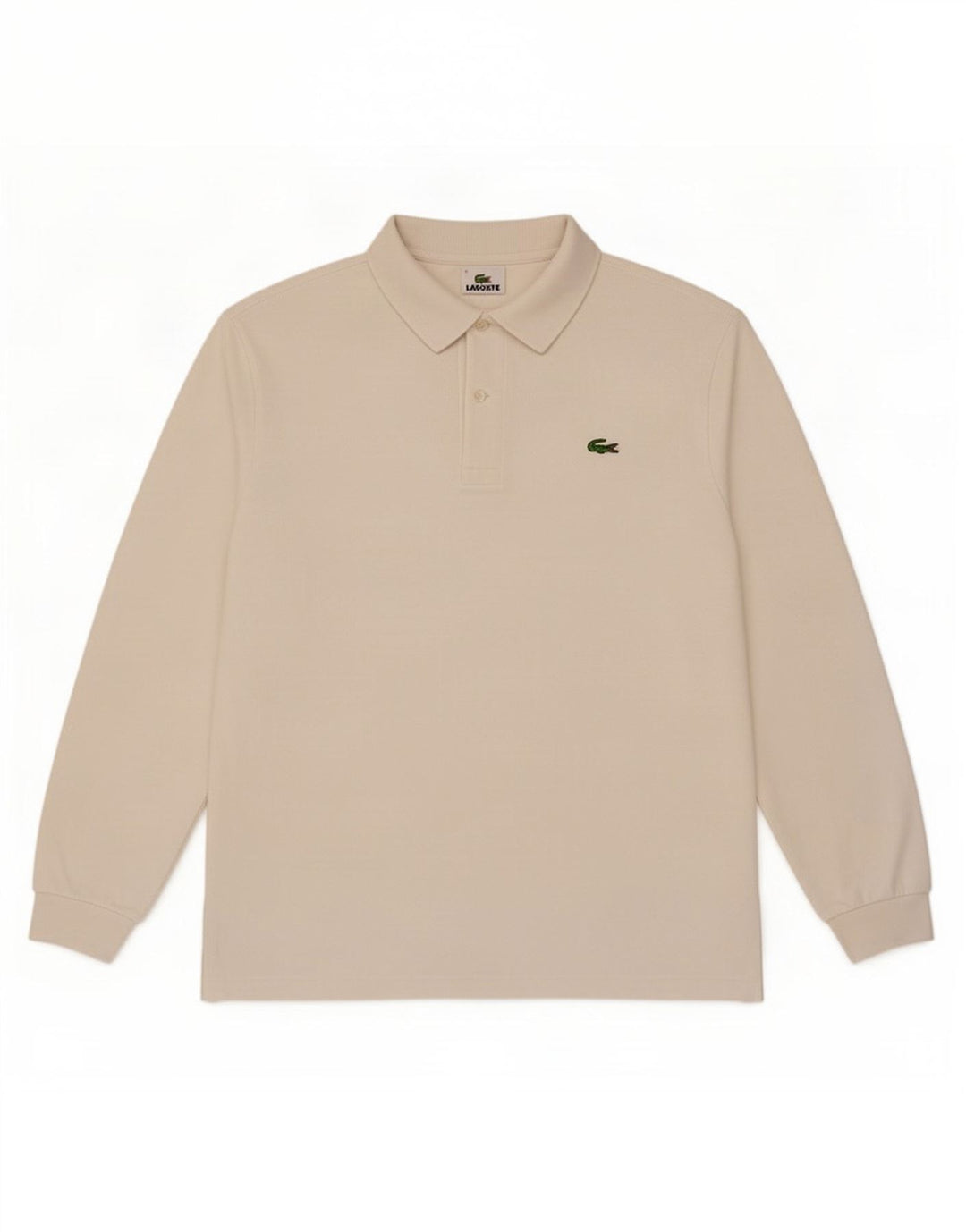 Lacoste Langærmet Polo Shirt til mænd Størrelse 4 Medium Hvid