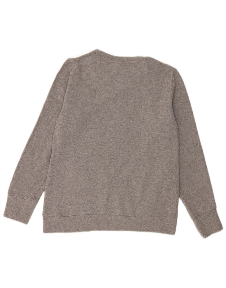 Adidas Dame Sweatshirt Jumper UK 12/14 Medium Grey Bomuld