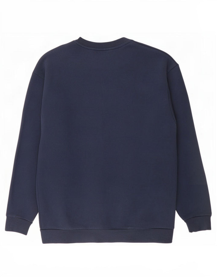 Superdry grafisk sweatshirt til mænd, lille marineblå bomuld