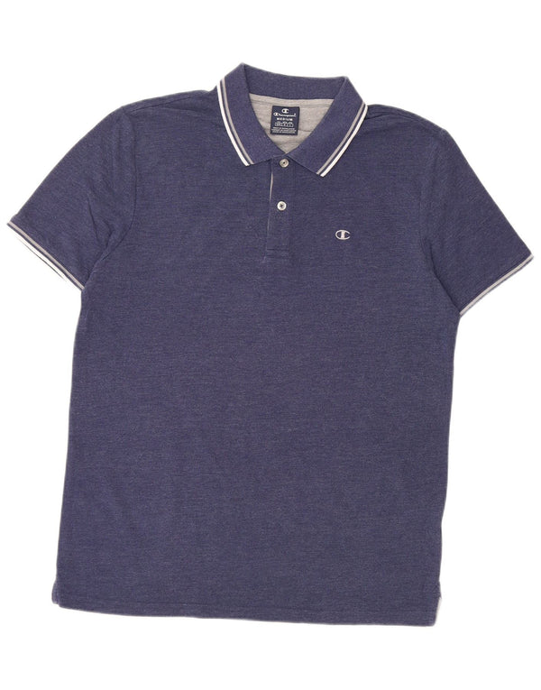 CHAMPION Mens Polo Shirt Medium Navy Blue