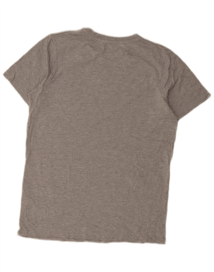 Penguin Herre T-Shirt Top Stor Grå Flecked Bomuld