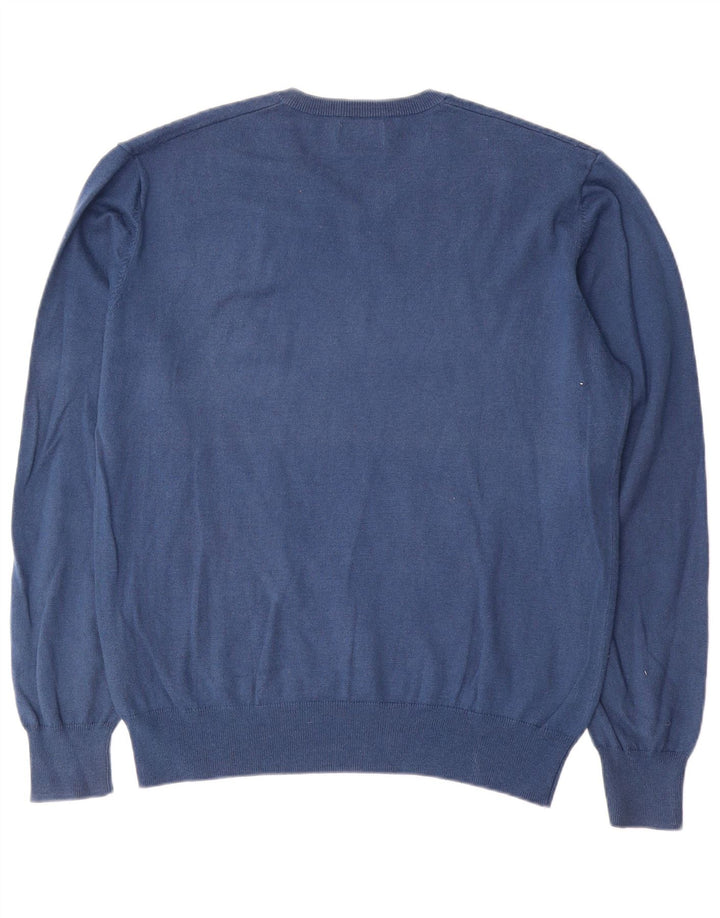 Kappa Herre V-hals sweater Stor Blå Bomuld