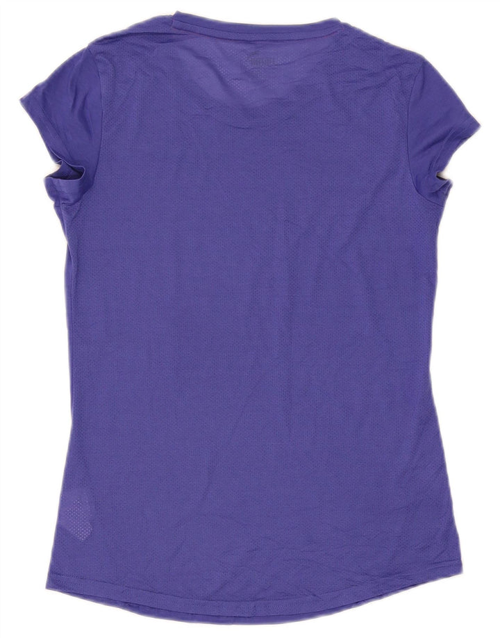 Puma T-Shirt Top UK 10 Lille Lilla Polyester