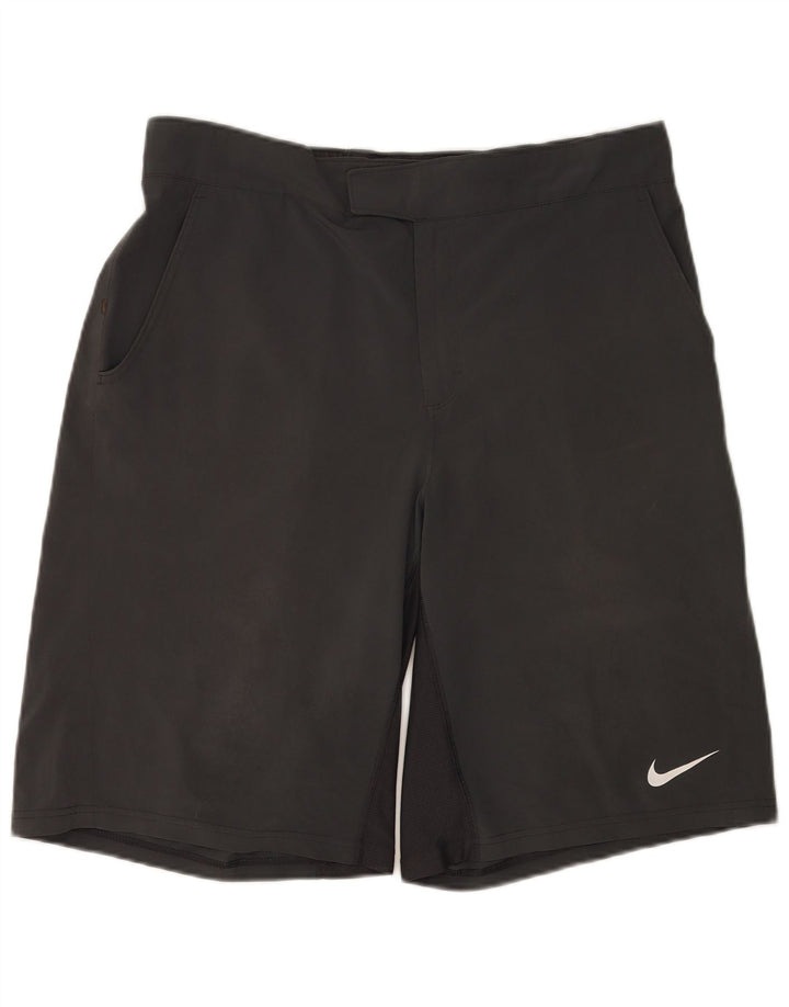 NIKE Herre Dri Fit Chino Shorts Large W34 Grå Polyester