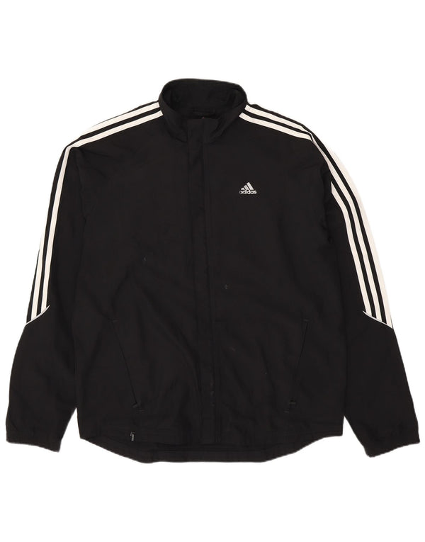 Adidas Mens Clima Proof Rain Jacket UK 38 Medium Black Polyester