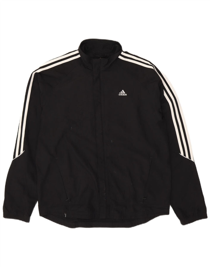 Adidas Herre Clima Proof Regnjakke UK 38 Medium Sort Polyester