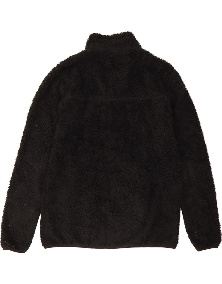 MOUNTAIN WAREHOUSE Womens Zip Neck Jumper Sweater UK 14 Medium Black Vintage Mountain Warehouse and Second-Hand Mountain Warehouse from Messina Hembry 