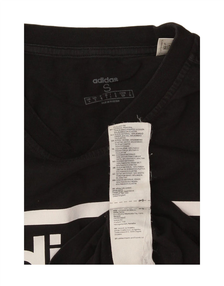 Adidas Herre grafisk T-shirt top lille sort bomuld