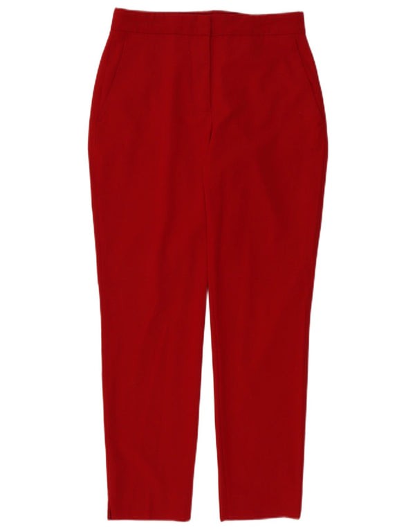 Zara koniske chinobukser til kvinder EU 34 2XS W24 L27 rød polyester
