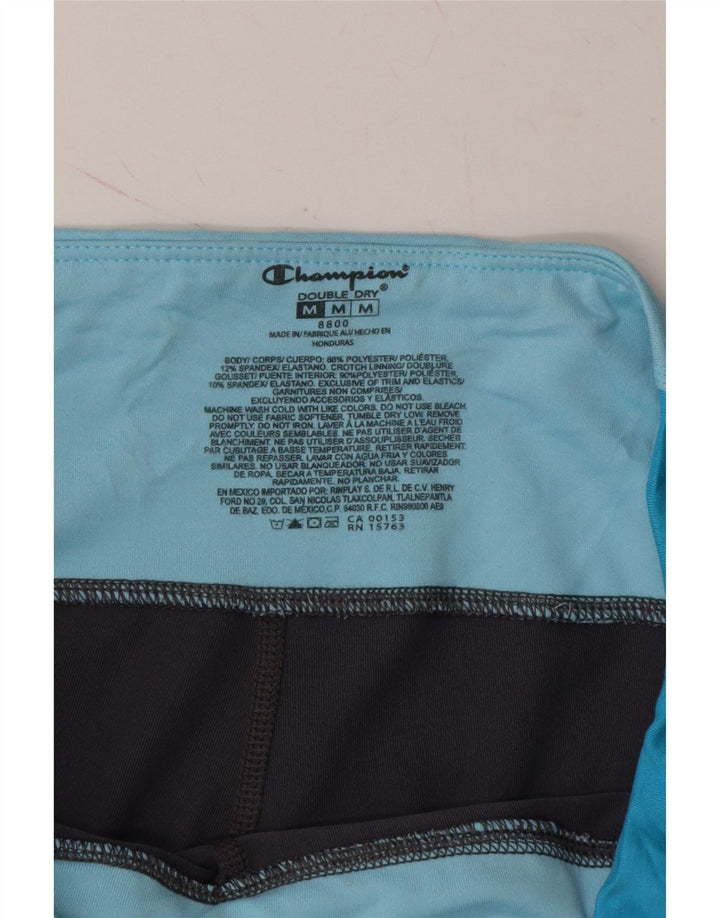 CHAMPION Womens Capri Leggings UK 14 Medium  Grey Colourblock Polyester Vintage Champion and Second-Hand Champion from Messina Hembry 