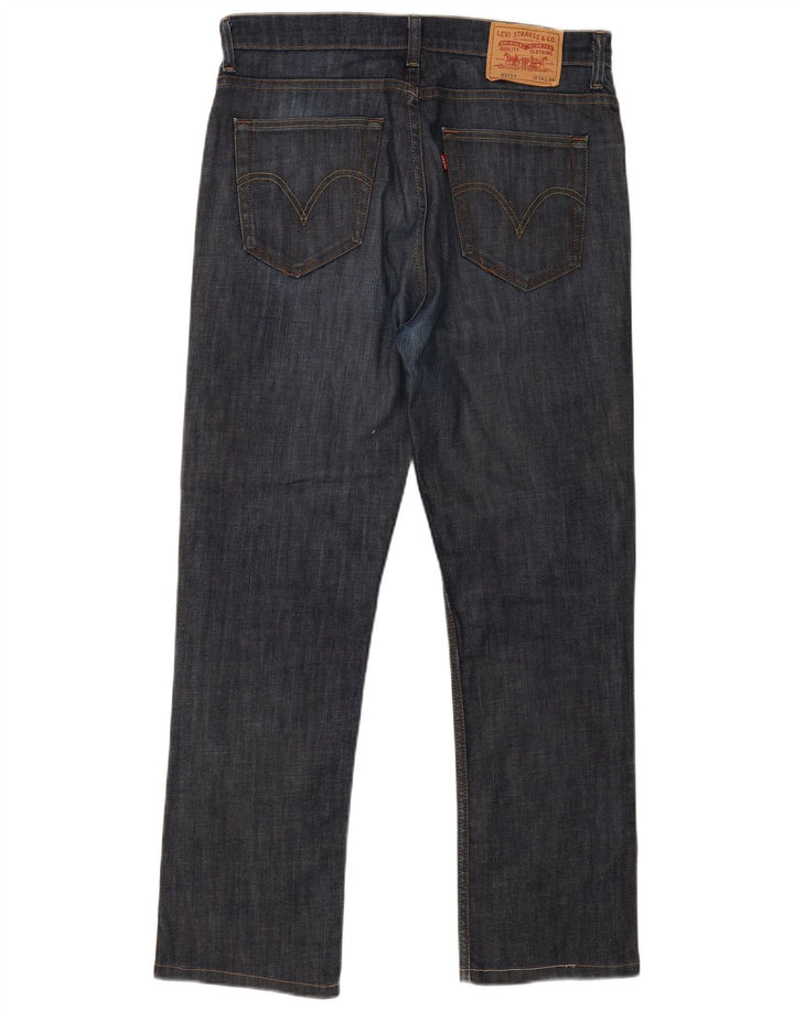 Levi's Straight Jeans til mænd W34 L34 Marineblå bomuld