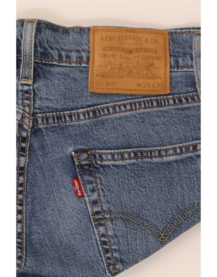 Levi's Herre 511 Slim Jeans W29 L32 Blå
