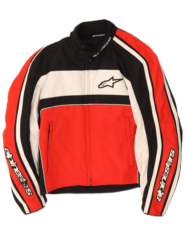 Alpinestars Herre Graphic Racer Jacket UK 42 XL Rød Colourblock Polyester