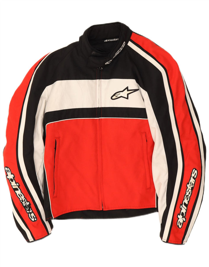 Alpinestars Herre Graphic Racer Jacket UK 42 XL Rød Colourblock Polyester