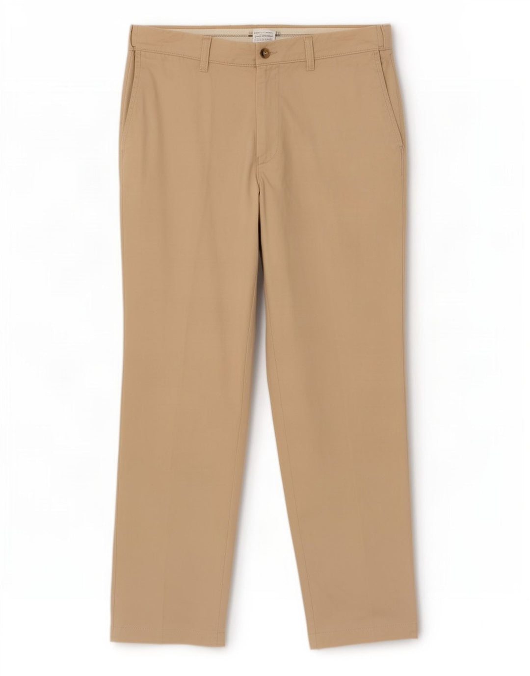 Marks & Spencer Herre Regular Chino Bukser W34 L31 Beige Bomuld