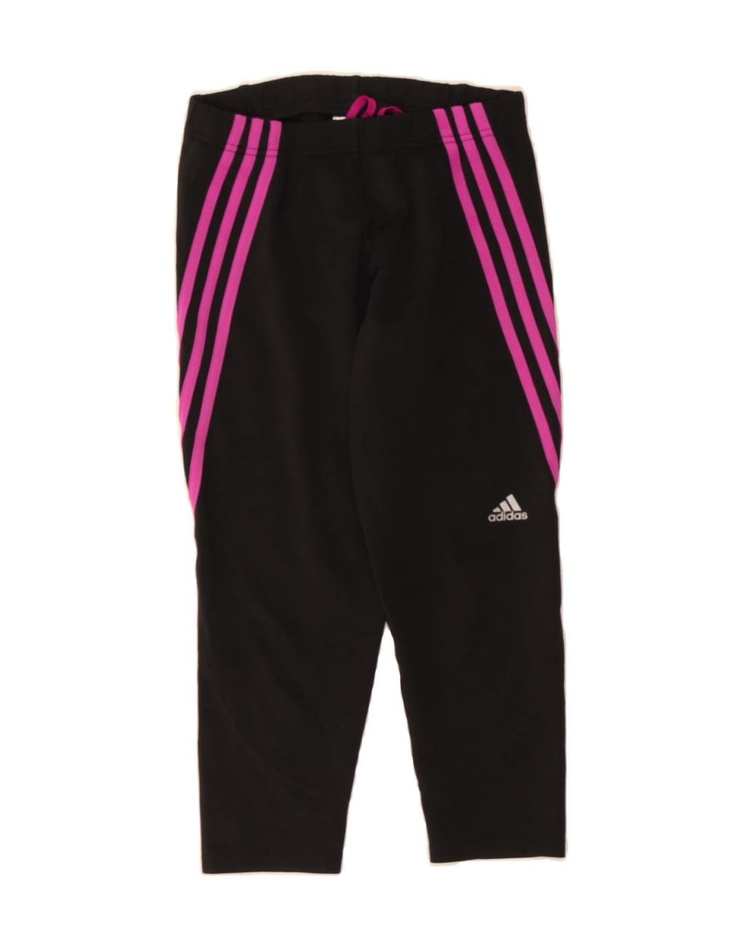 ADIDAS Womens Tracksuit Trousers UK 8/10 Small  Black Polyester Vintage Adidas and Second-Hand Adidas from Messina Hembry 