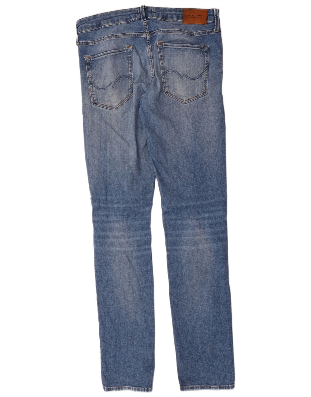 Jack & Jones Herre GLENN Slim Jeans W32 L34 Blå Bomuld