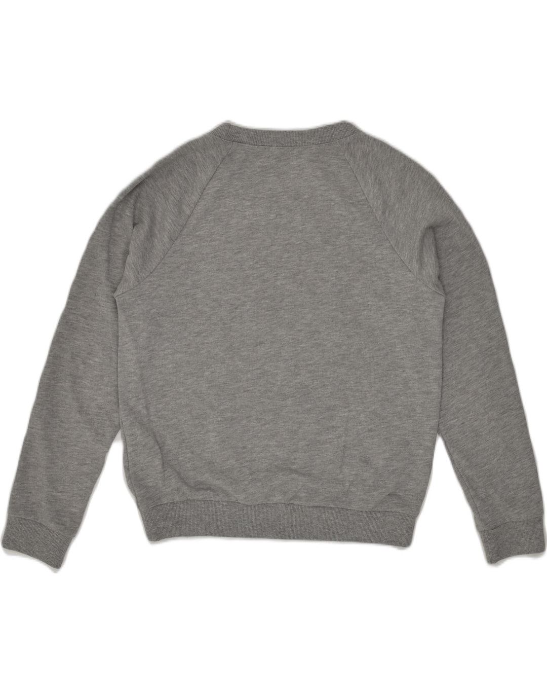 SISLEY Womens Graphic Sweatshirt Jumper UK 6 XS Grey Cotton | Vintage Sisley | Thrift | Second-Hand Sisley | Used Clothing | Messina Hembry 