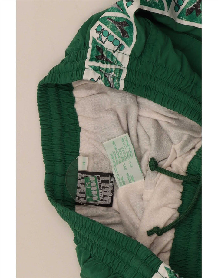 Diadora Herre grafisk hel træningsdragt Medium Grøn Colourblock Polyamid