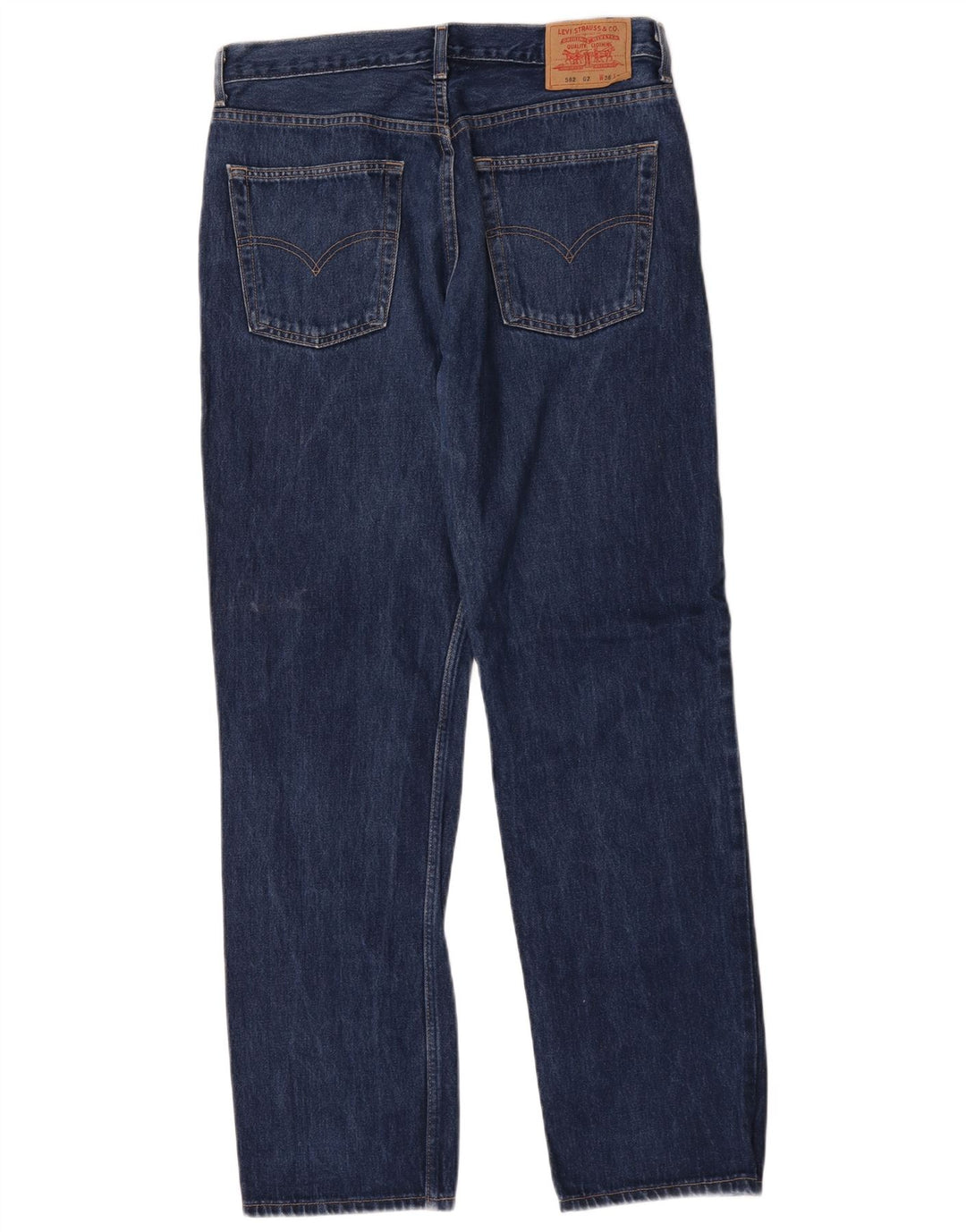 Levi's Herre 582 Straight Jeans W36 L34 Marineblå Bomuld