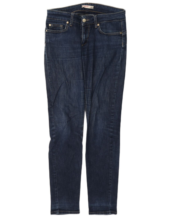 Liu Jo Dame Mid Rise Slim Jeans W28 L32 Marineblå Bomuld