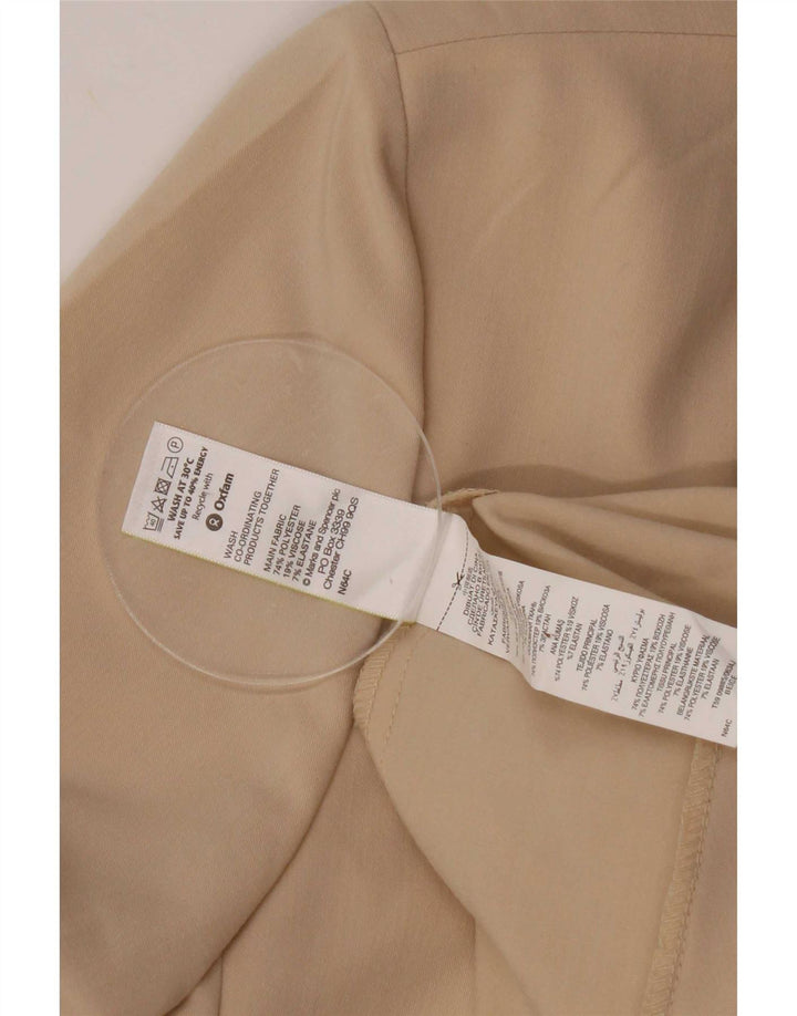 Marks & Spencer Dame Open Blazer Jacket UK 20 2XL Beige Polyester