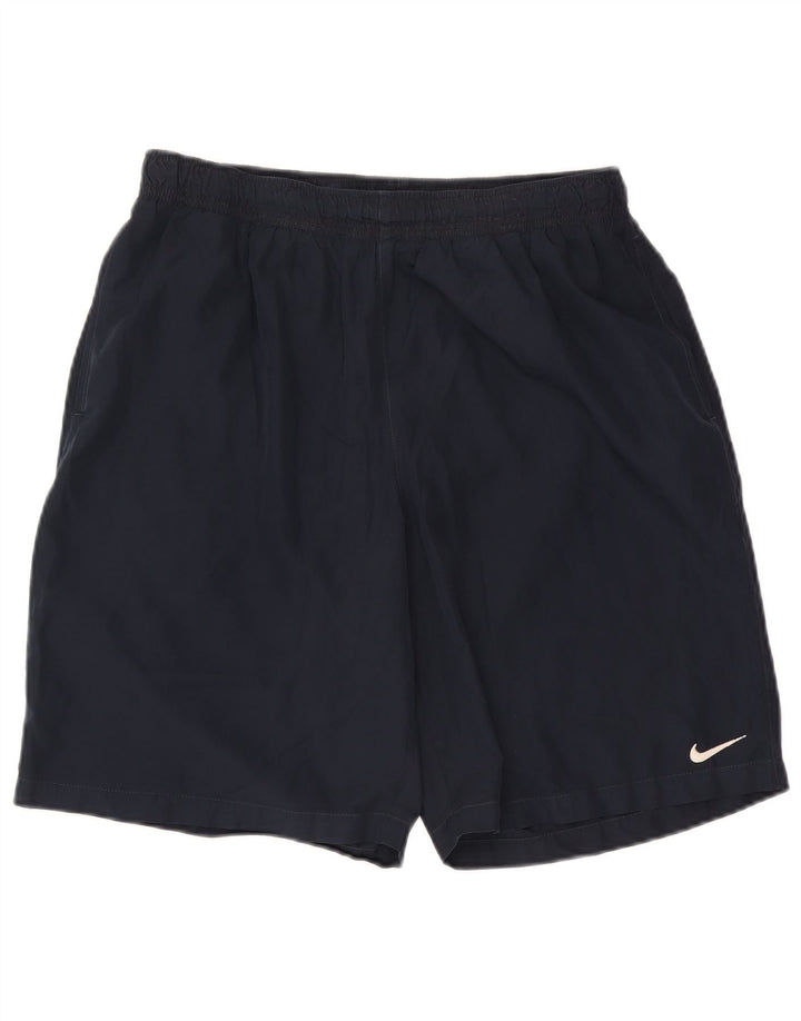 Nike grafiske svømmeshorts til mænd XL marineblå polyester