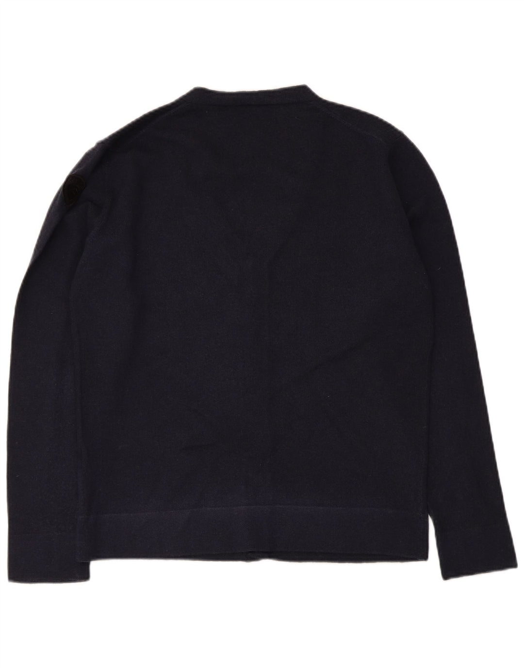 Blauer Dame Cardigan Sweater UK 14 Large Navy Blue Wool