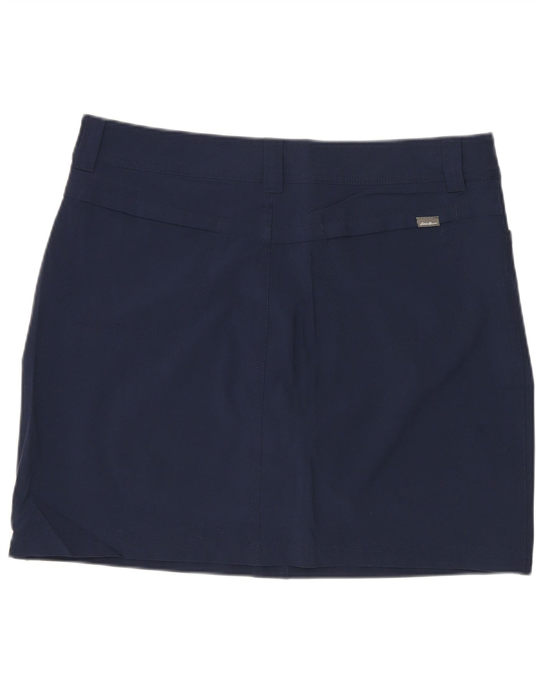 EDDIE BAUER Mininederdel til kvinder US 8 Medium W32 Marineblå polyester