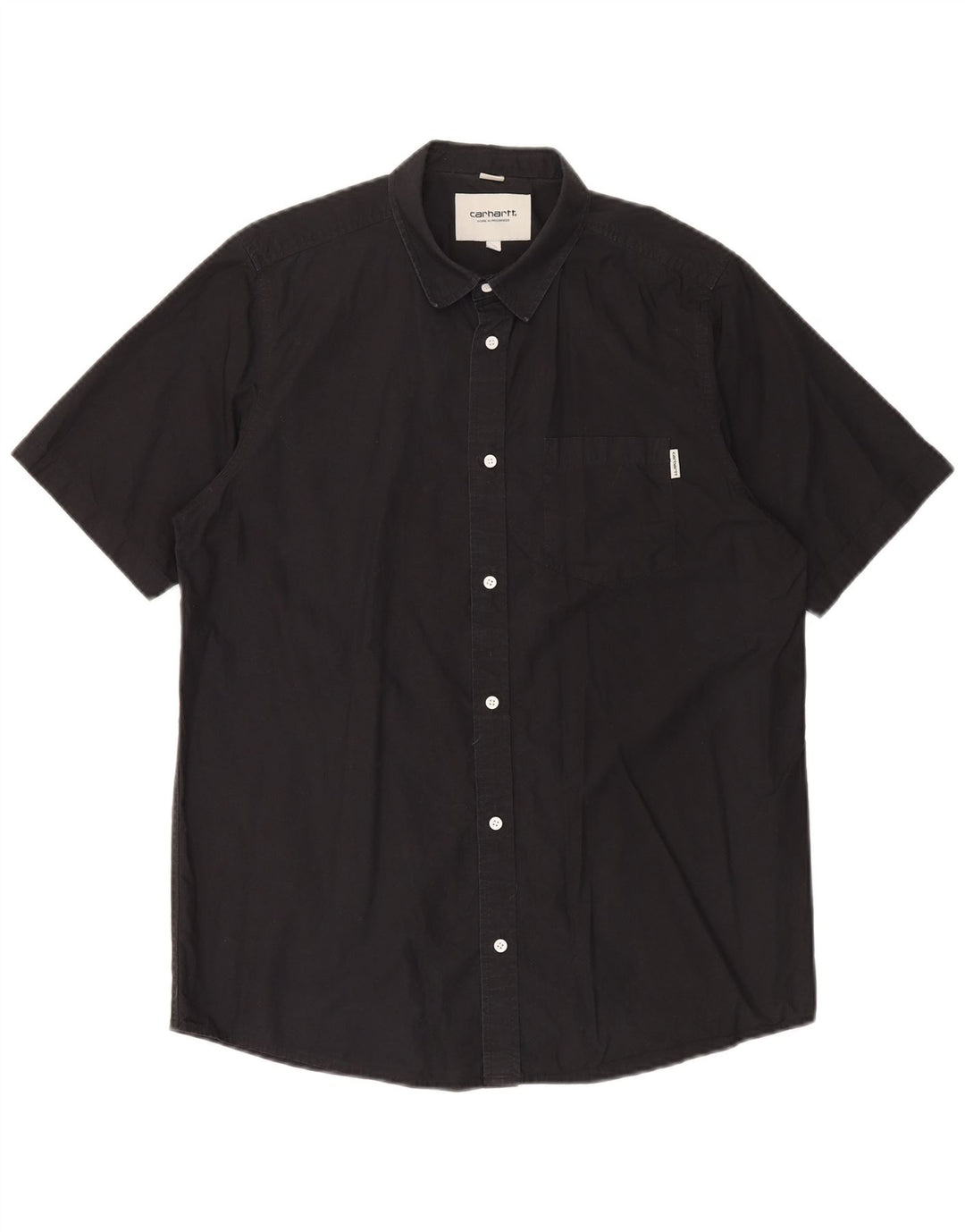 Carhartt Kortærmet Herreskjorte Medium Sort Bomuld